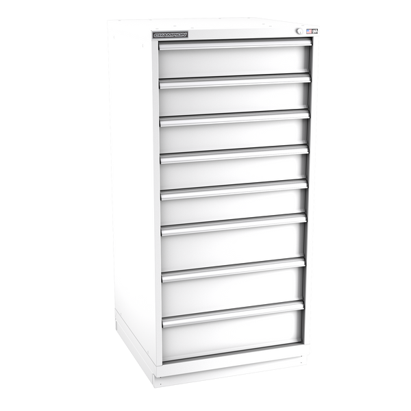 8-Drawer Modular Cabinet SW0802 | 28-1/4"W x 59-1/2"H x 28-1/2"D white