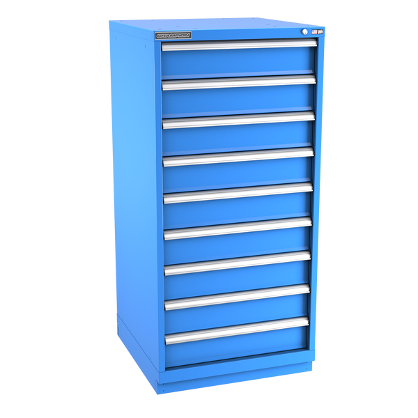 9-Drawer Modular Cabinet SW0901 | 28-1/4"W x 59-1/2"H x 28-1/2"D bright blue