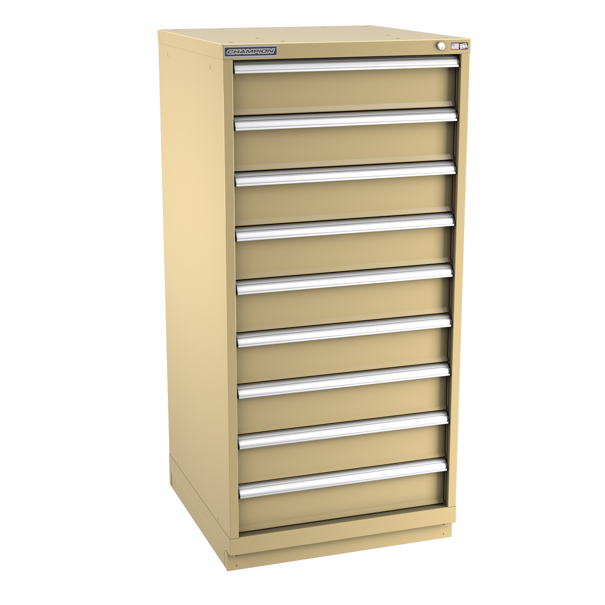 9-Drawer Modular Cabinet SW0901 | 28-1/4"W x 59-1/2"H x 28-1/2"D beige