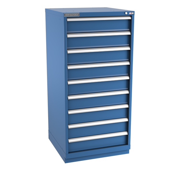 9-Drawer Modular Cabinet SW0901 | 28-1/4"W x 59-1/2"H x 28-1/2"D dark blue