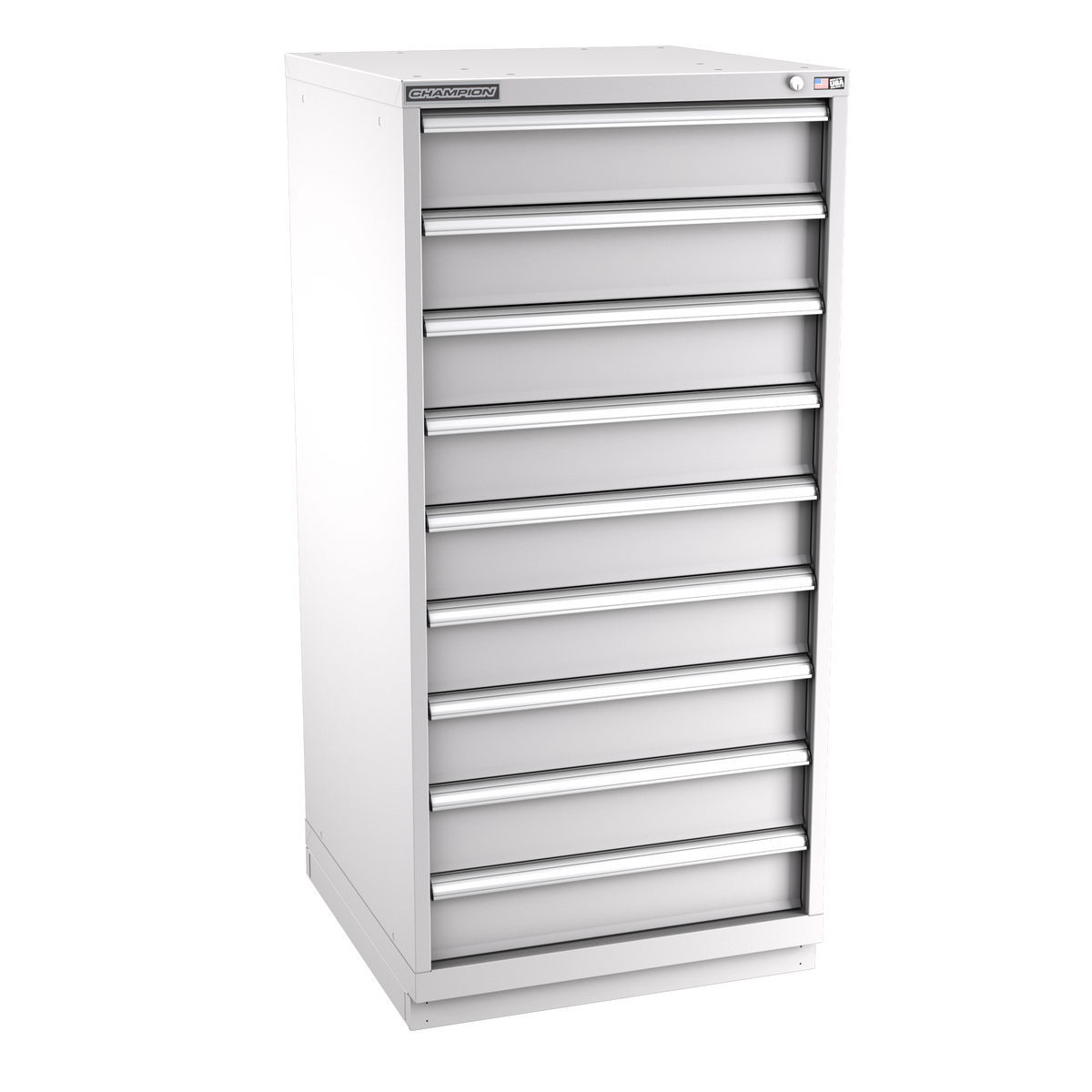 9-Drawer Modular Cabinet SW0901 | 28-1/4"W x 59-1/2"H x 28-1/2"D light grey