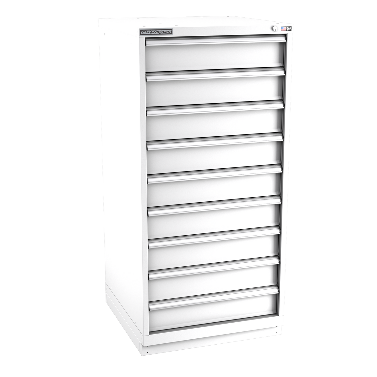 9-Drawer Modular Cabinet SW0901 | 28-1/4"W x 59-1/2"H x 28-1/2"D white