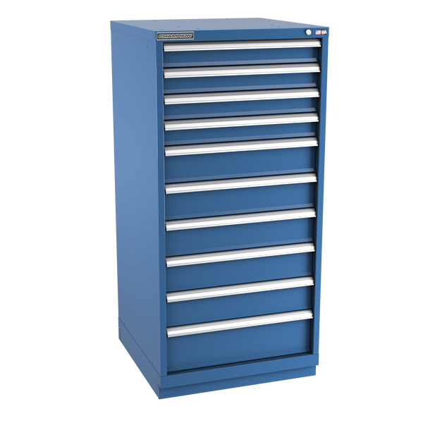 10-Drawer Modular Cabinet SW1001 | 28-1/4"W x 59-1/2"H x 28-1/2"D dark blue