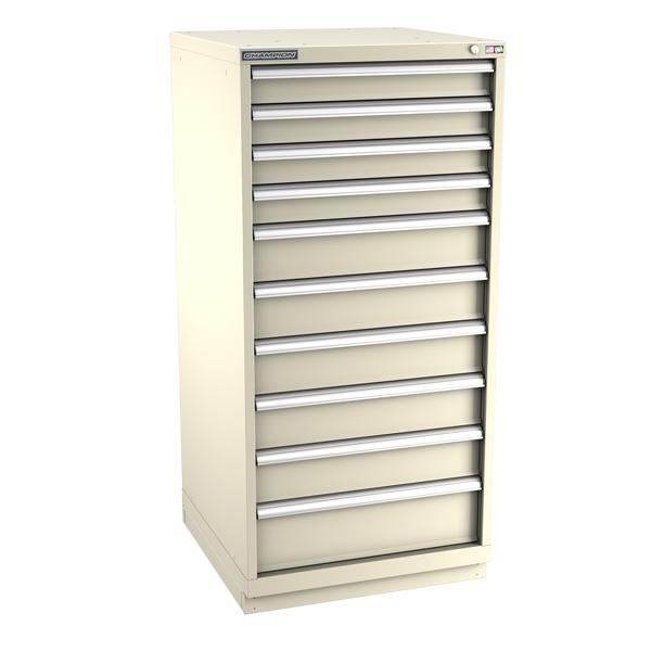 10-Drawer Modular Cabinet SW1001 | 28-1/4"W x 59-1/2"H x 28-1/2"D sand