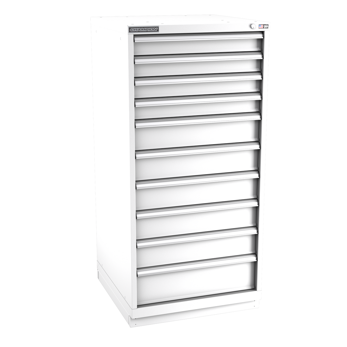 10-Drawer Modular Cabinet SW1001 | 28-1/4"W x 59-1/2"H x 28-1/2"D white