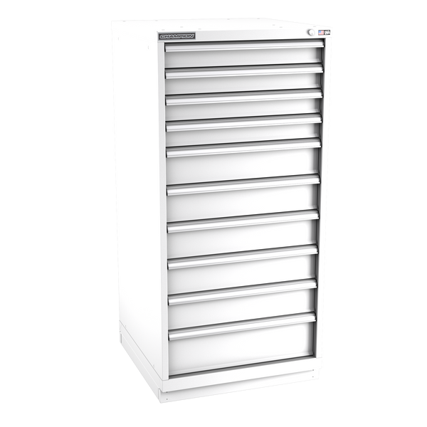 10-Drawer Modular Cabinet SW1001 | 28-1/4"W x 59-1/2"H x 28-1/2"D white