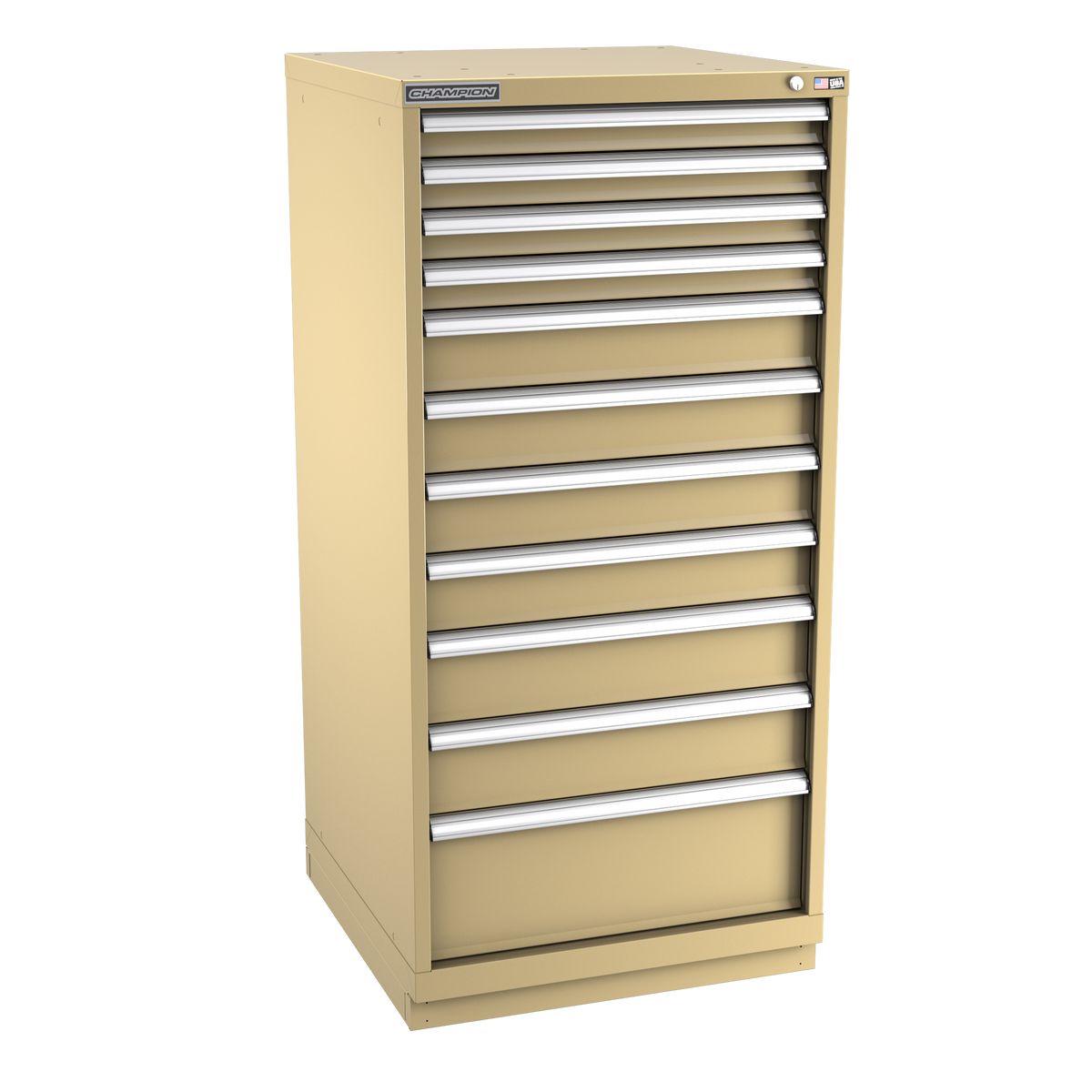 11-Drawer Modular Cabinet SW1101 | 28-1/4"W x 59-1/2"H x 28-1/2"D beige