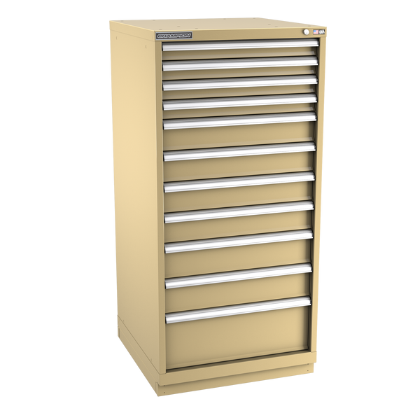 11-Drawer Modular Cabinet SW1101 | 28-1/4"W x 59-1/2"H x 28-1/2"D beige