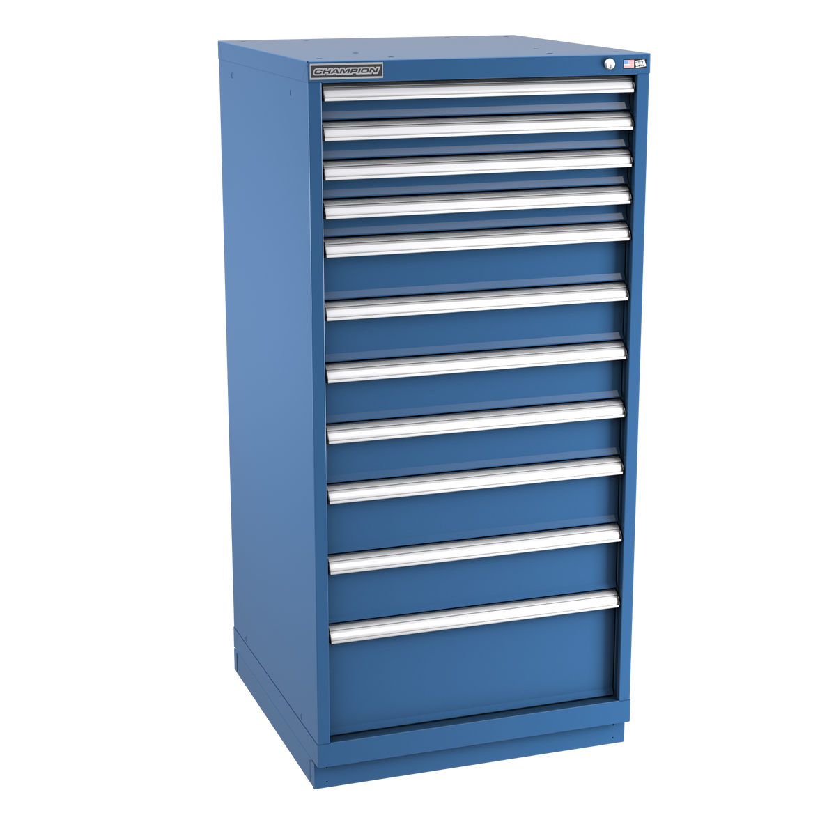 11-Drawer Modular Cabinet SW1101 | 28-1/4"W x 59-1/2"H x 28-1/2"D dark blue