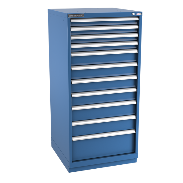 11-Drawer Modular Cabinet SW1101 | 28-1/4"W x 59-1/2"H x 28-1/2"D dark blue