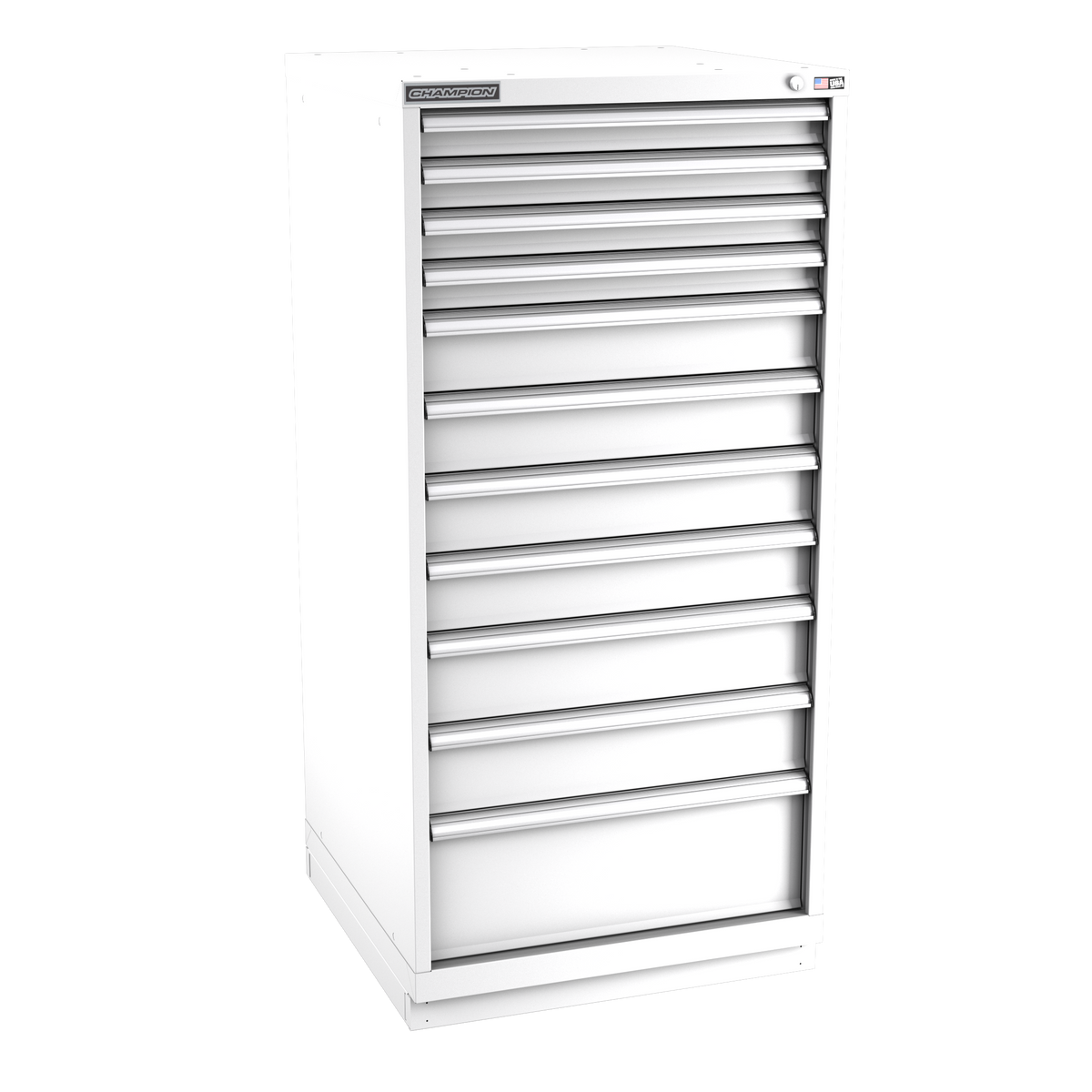 11-Drawer Modular Cabinet SW1101 | 28-1/4"W x 59-1/2"H x 28-1/2"D white