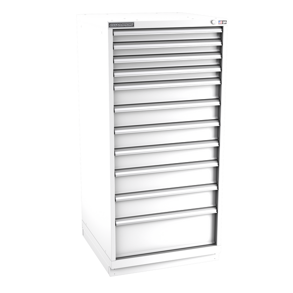 11-Drawer Modular Cabinet SW1101 | 28-1/4"W x 59-1/2"H x 28-1/2"D white