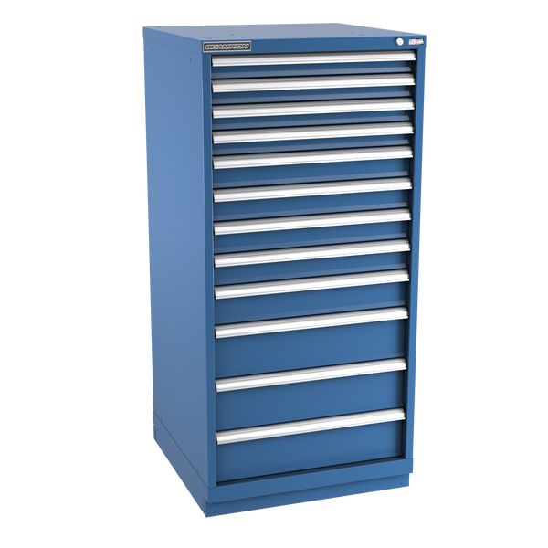 12-Drawer Modular Cabinet SW1201 | 28-1/4"W x 59-1/2"H x 28-1/2"D dark blue