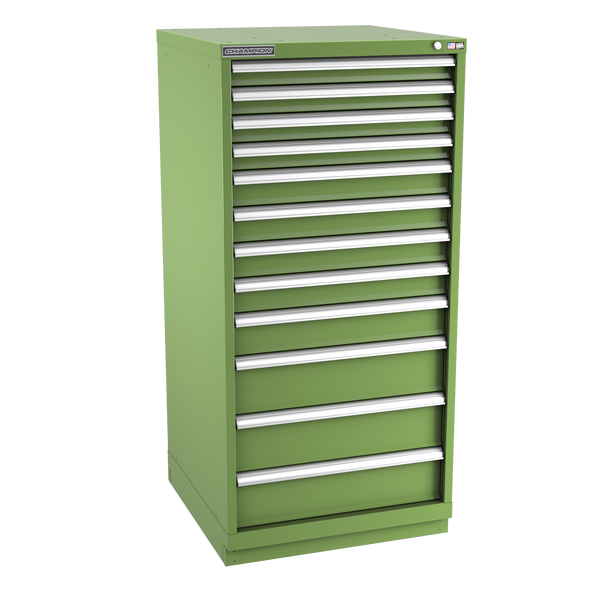 12-Drawer Modular Cabinet SW1201 | 28-1/4"W x 59-1/2"H x 28-1/2"D vista green