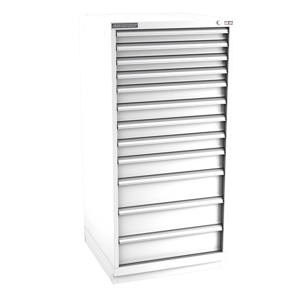 12-Drawer Modular Cabinet SW1201 | 28-1/4"W x 59-1/2"H x 28-1/2"D white