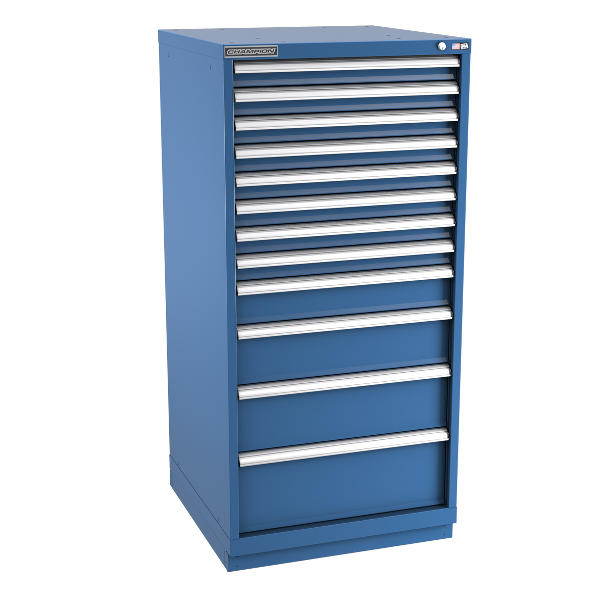 12-Drawer Modular Cabinet SW1202 | 28-1/4"W x 59-1/2"H x 28-1/2"D dark blue