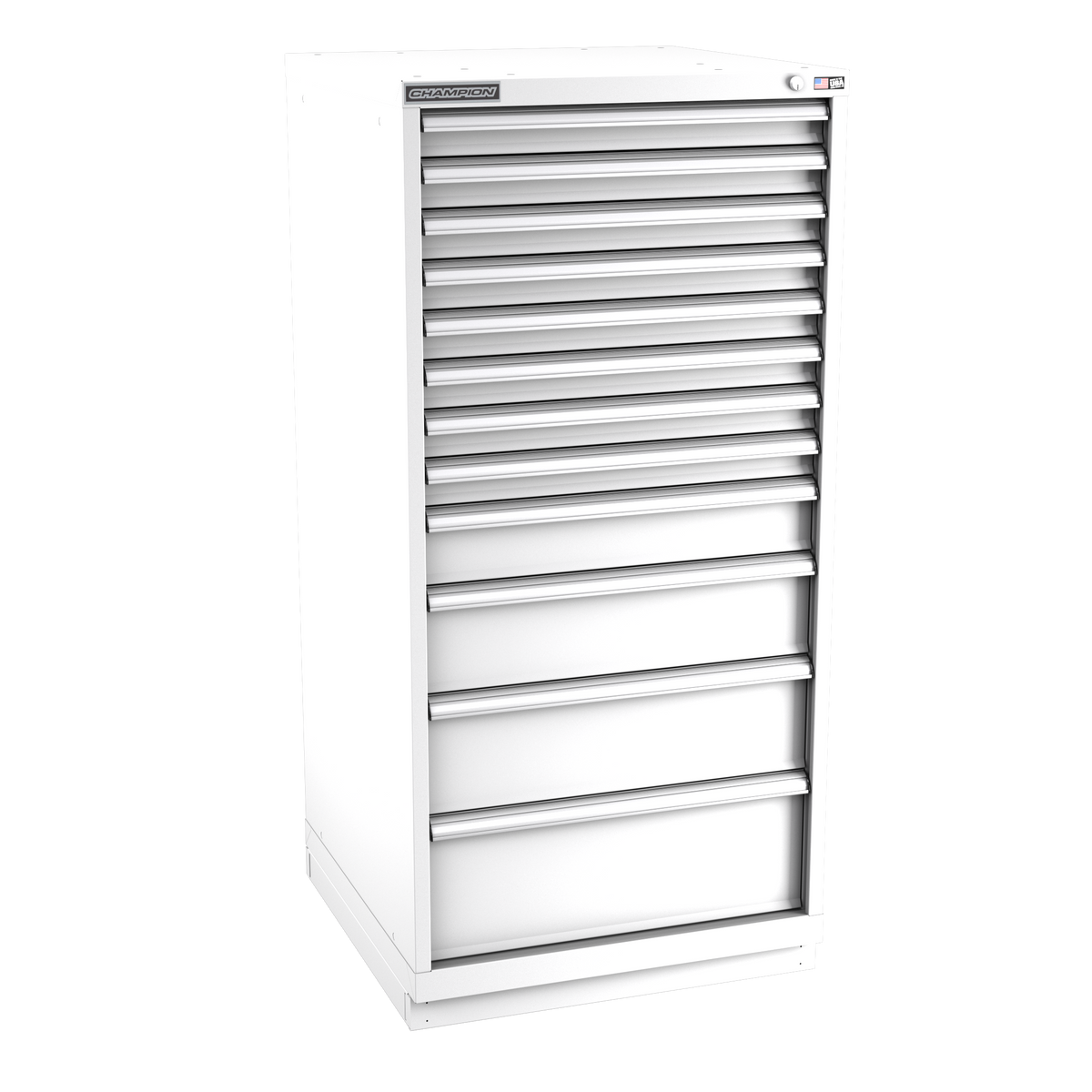 12-Drawer Modular Cabinet SW1202 | 28-1/4"W x 59-1/2"H x 28-1/2"D white