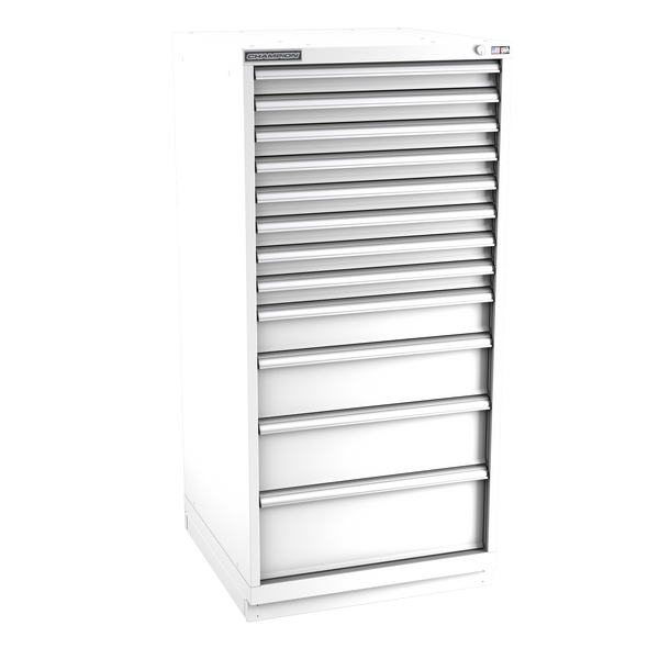 12-Drawer Modular Cabinet SW1202 | 28-1/4"W x 59-1/2"H x 28-1/2"D white