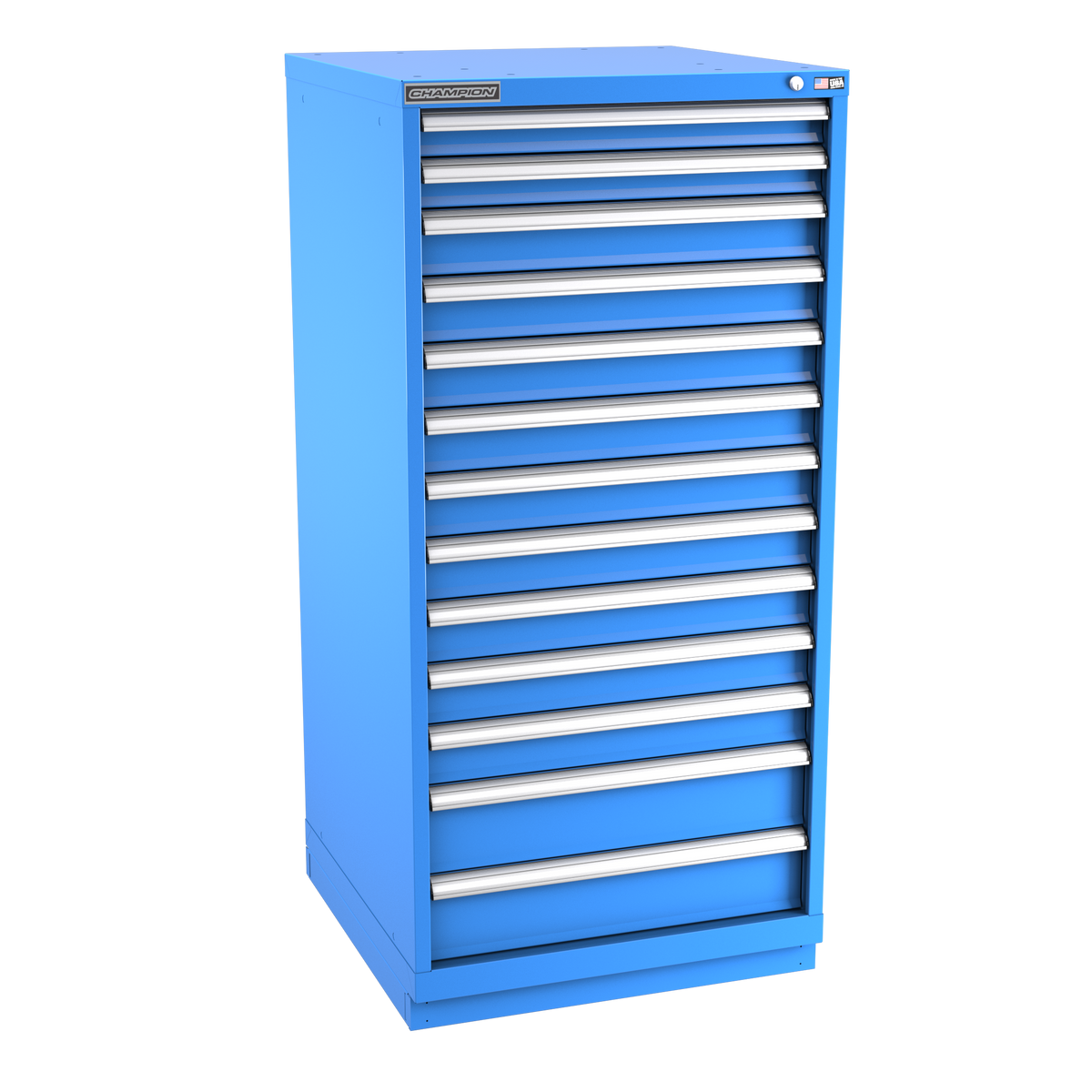 13-Drawer Modular Cabinet SW1301 | 28-1/4"W x 59-1/2"H x 28-1/2"D bright blue