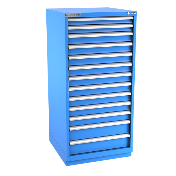 13-Drawer Modular Cabinet SW1301 | 28-1/4"W x 59-1/2"H x 28-1/2"D bright blue