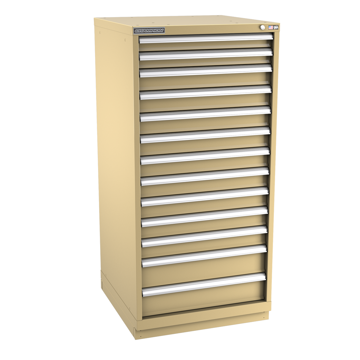 13-Drawer Modular Cabinet SW1301 | 28-1/4"W x 59-1/2"H x 28-1/2"D beige