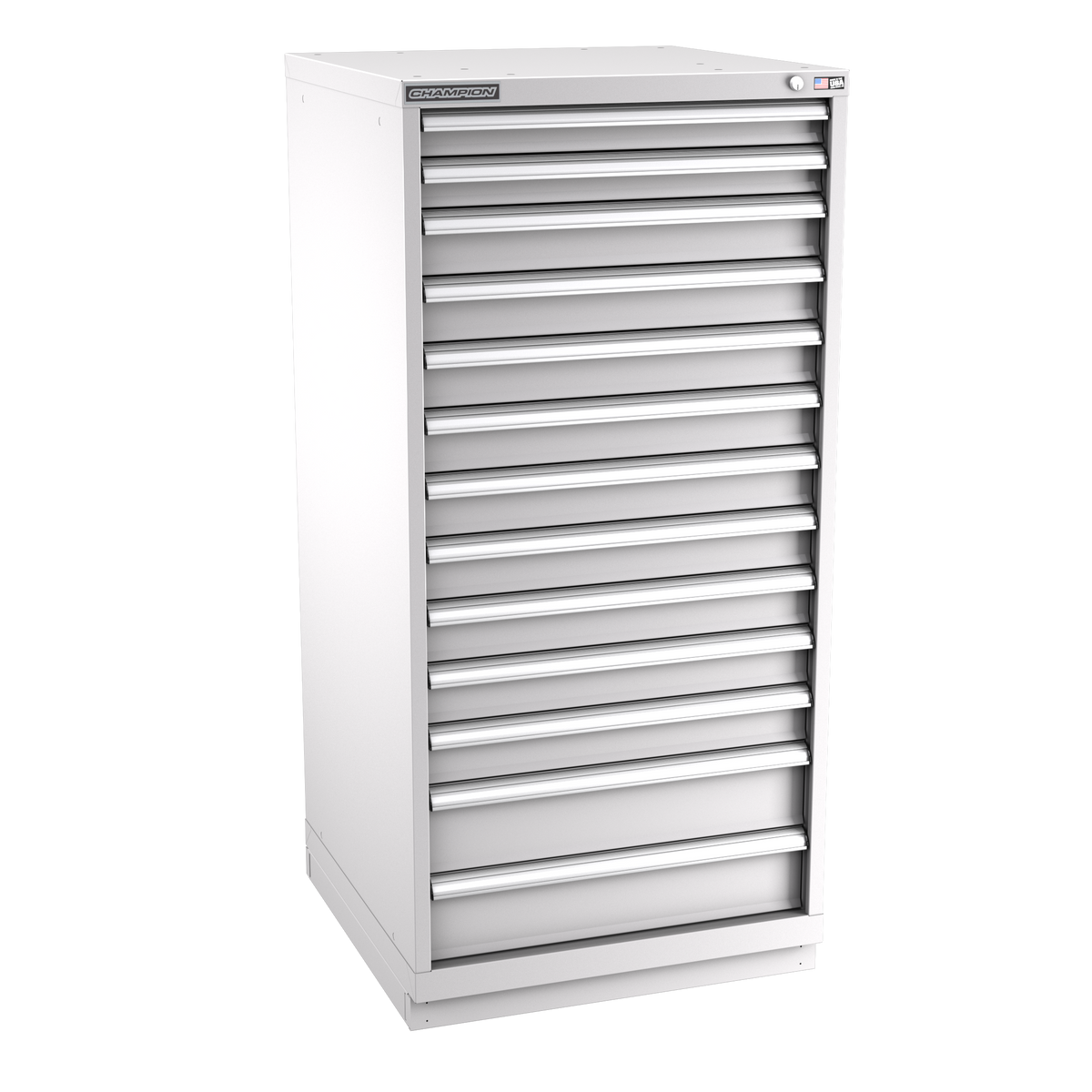 13-Drawer Modular Cabinet SW1301 | 28-1/4"W x 59-1/2"H x 28-1/2"D light grey