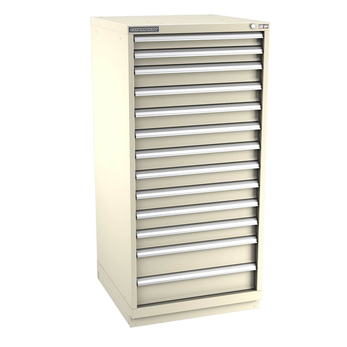 13-Drawer Modular Cabinet SW1301 | 28-1/4"W x 59-1/2"H x 28-1/2"D sand