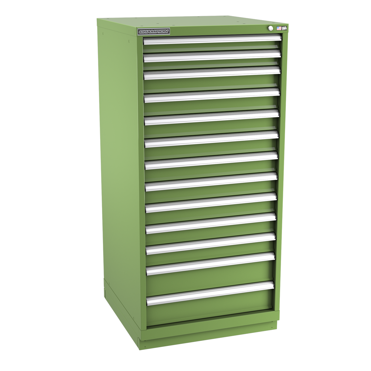 13-Drawer Modular Cabinet SW1301 | 28-1/4"W x 59-1/2"H x 28-1/2"D vista green