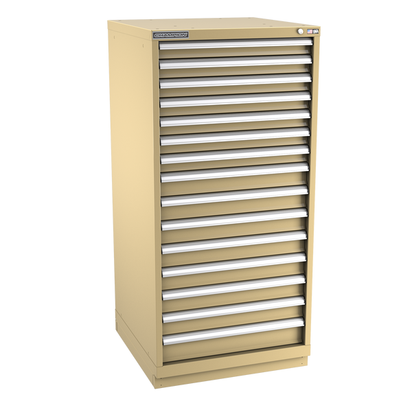 15-Drawer Modular Cabinet SW1501 | 28-1/4"W x 59-1/2"H x 28-1/2"D beige