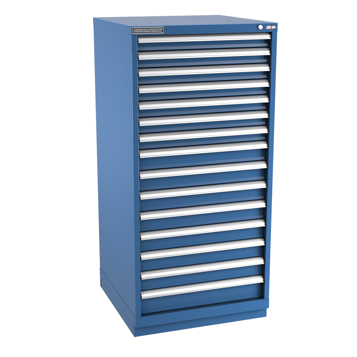 15-Drawer Modular Cabinet SW1501 | 28-1/4"W x 59-1/2"H x 28-1/2"D dark blue