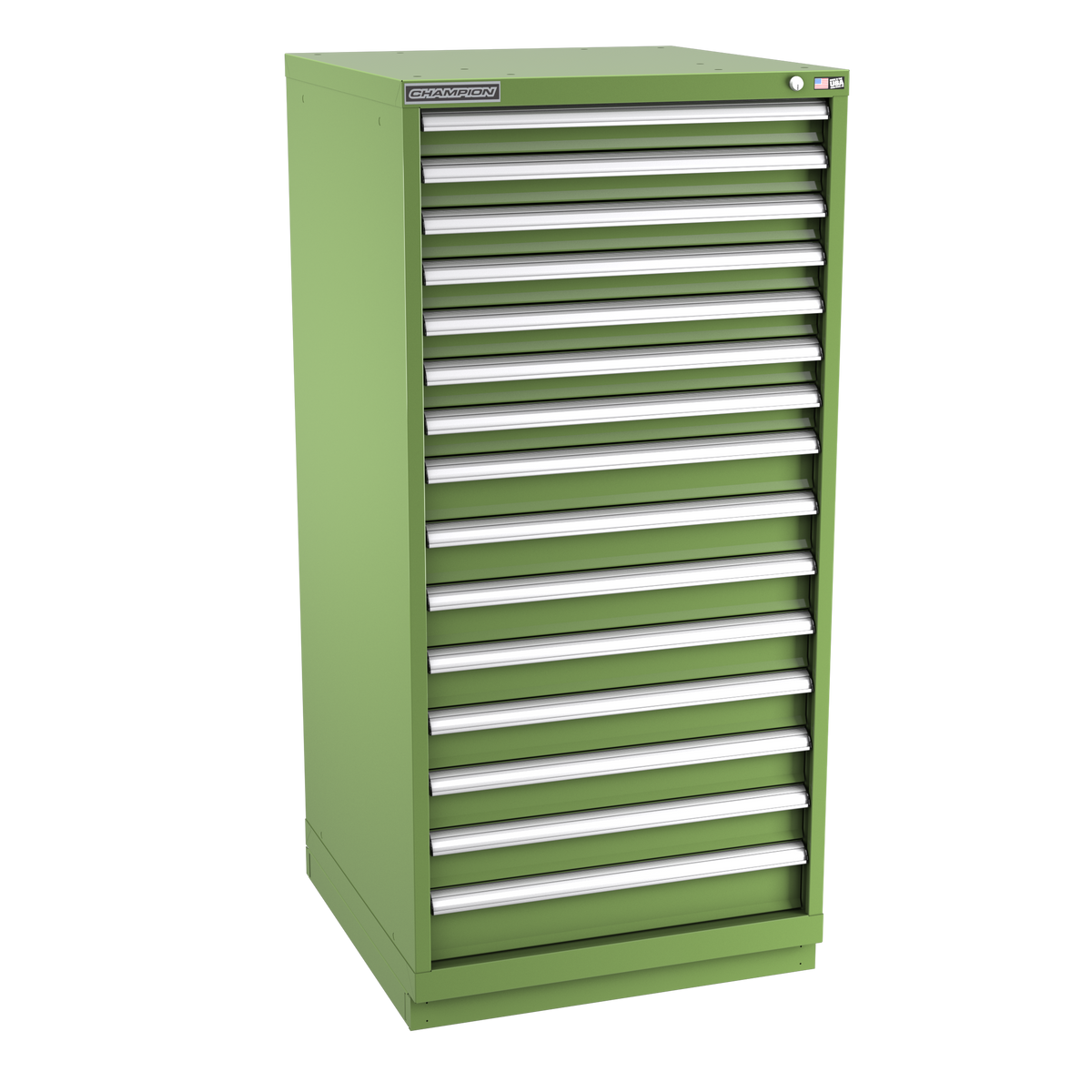 15-Drawer Modular Cabinet SW1501 | 28-1/4"W x 59-1/2"H x 28-1/2"D vista green