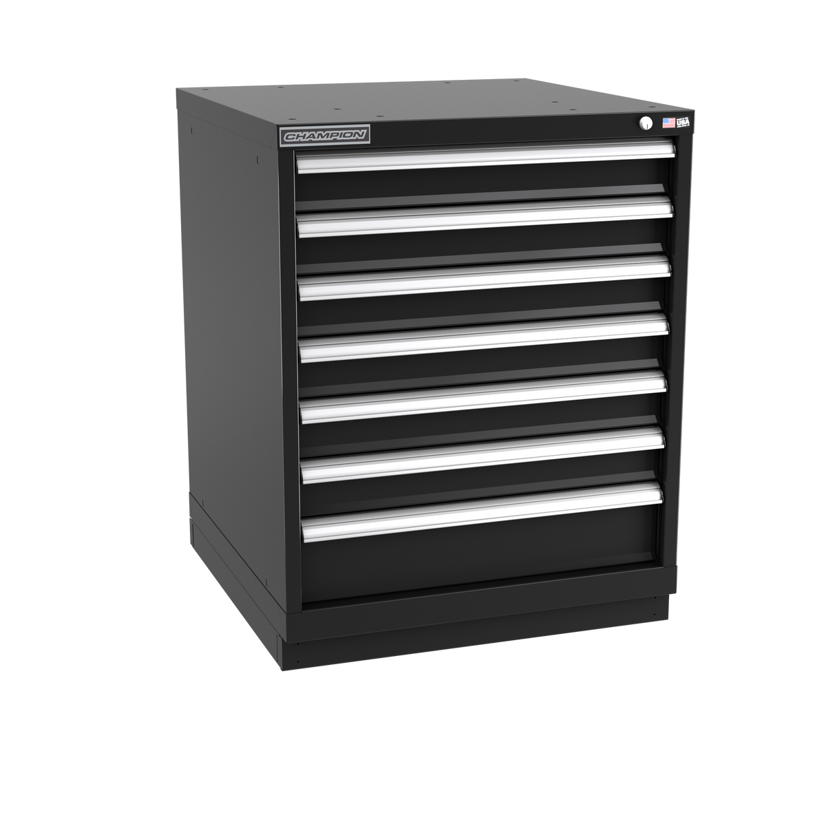 7-Drawer Modular Cabinet SWS0701 | 28-1/4"W x 35-7/8"H x 28-1/2"D black