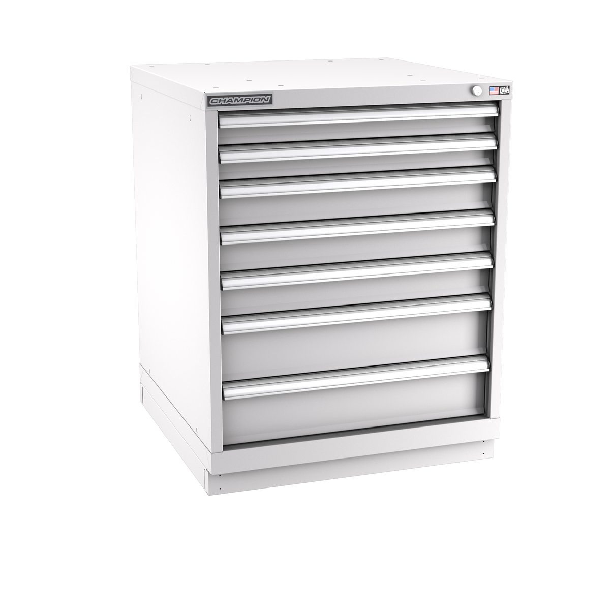 7-Drawer Modular Cabinet SWS0702 | 28-1/4"W x 35-7/8"H x 28-1/2"D light grey