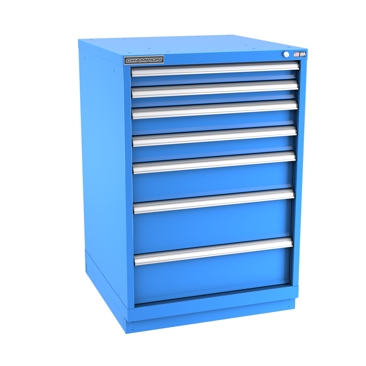 7-Drawer Modular Cabinet SWS0701 | 28-1/4"W x 41-3/4"H x 28-1/2"D bright blue