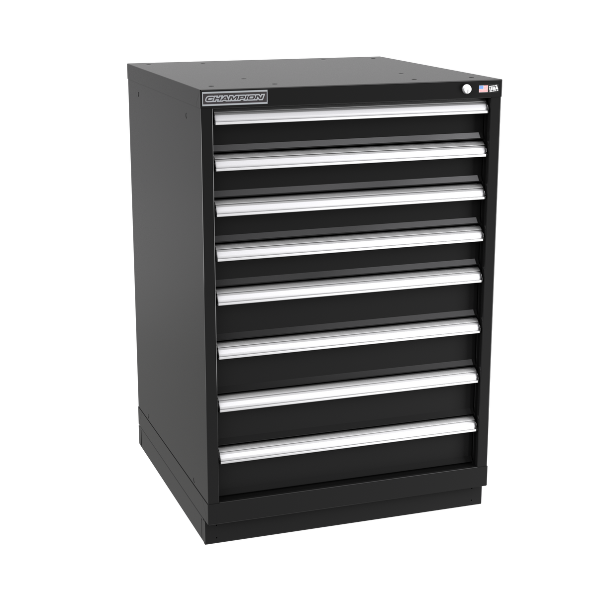 8-Drawer Modular Cabinet SWS0802 | 28-1/4"W x 41-3/4"H x 28-1/2"D black