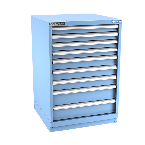 9-Drawer Modular Cabinet SWS0901 | 28-1/4"W x 41-3/4"H x 28-1/2"D light blue