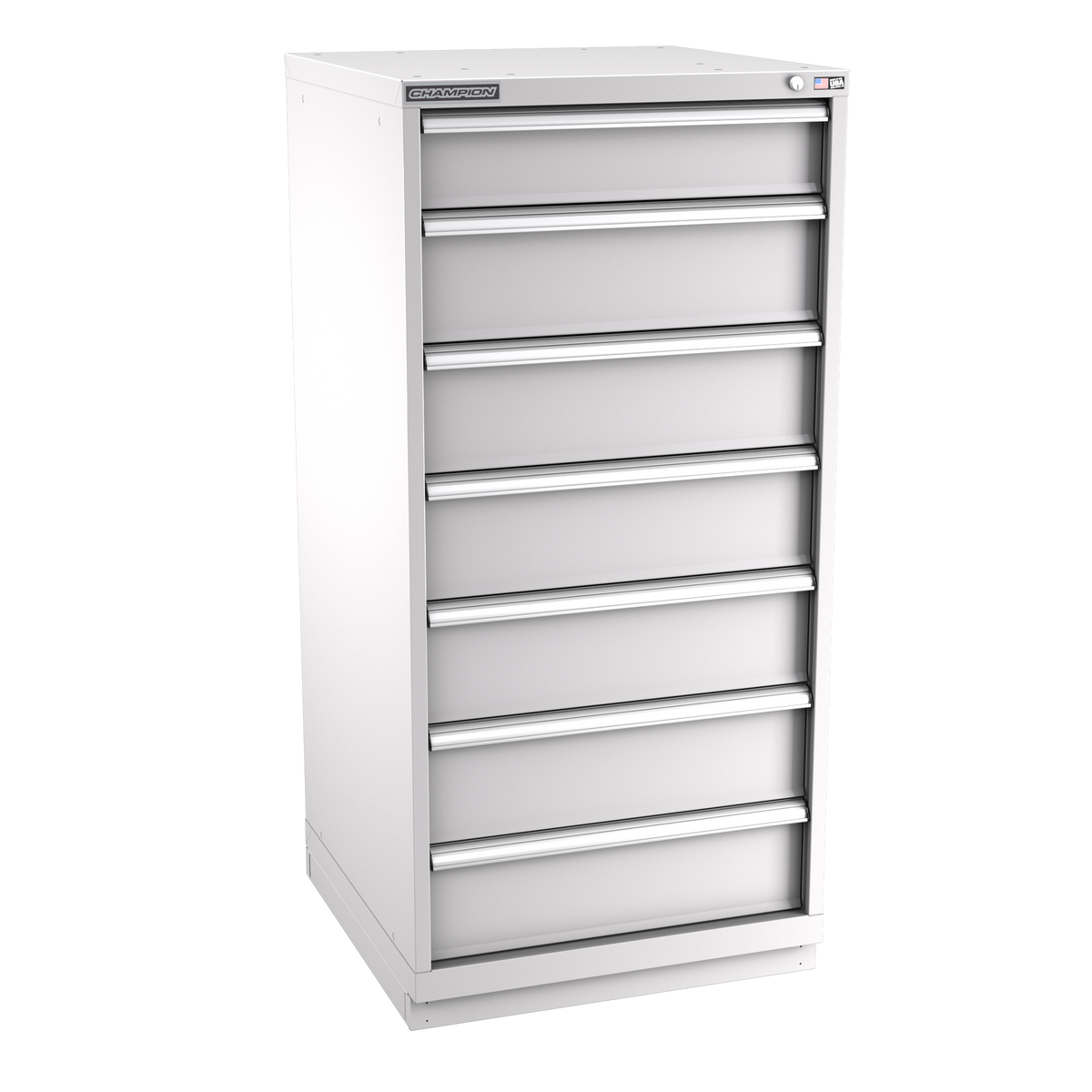 7-Drawer Modular Cabinet SWS0702 | 28-1/4"W x 59-1/2"H x 28-1/2"D light grey