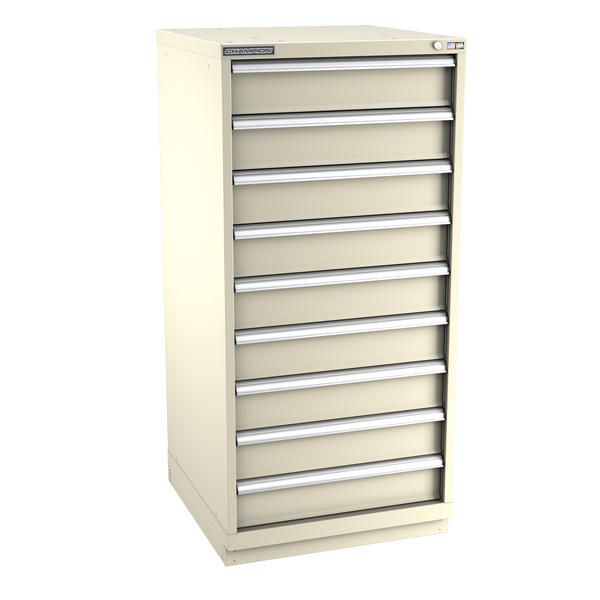 9-Drawer Modular Cabinet SWS0901 | 28-1/4"W x 59-1/2"H x 28-1/2"D sand