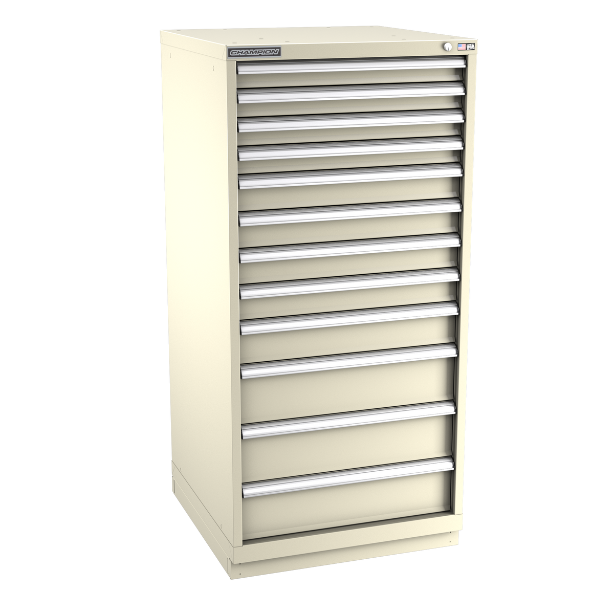 12-Drawer Modular Cabinet SWS1201 | 28-1/4"W x 59-1/2"H x 28-1/2"D sand