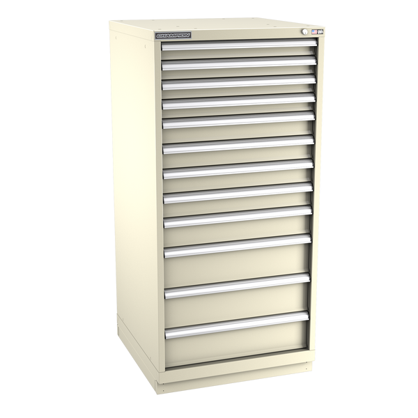 12-Drawer Modular Cabinet SWS1201 | 28-1/4"W x 59-1/2"H x 28-1/2"D sand