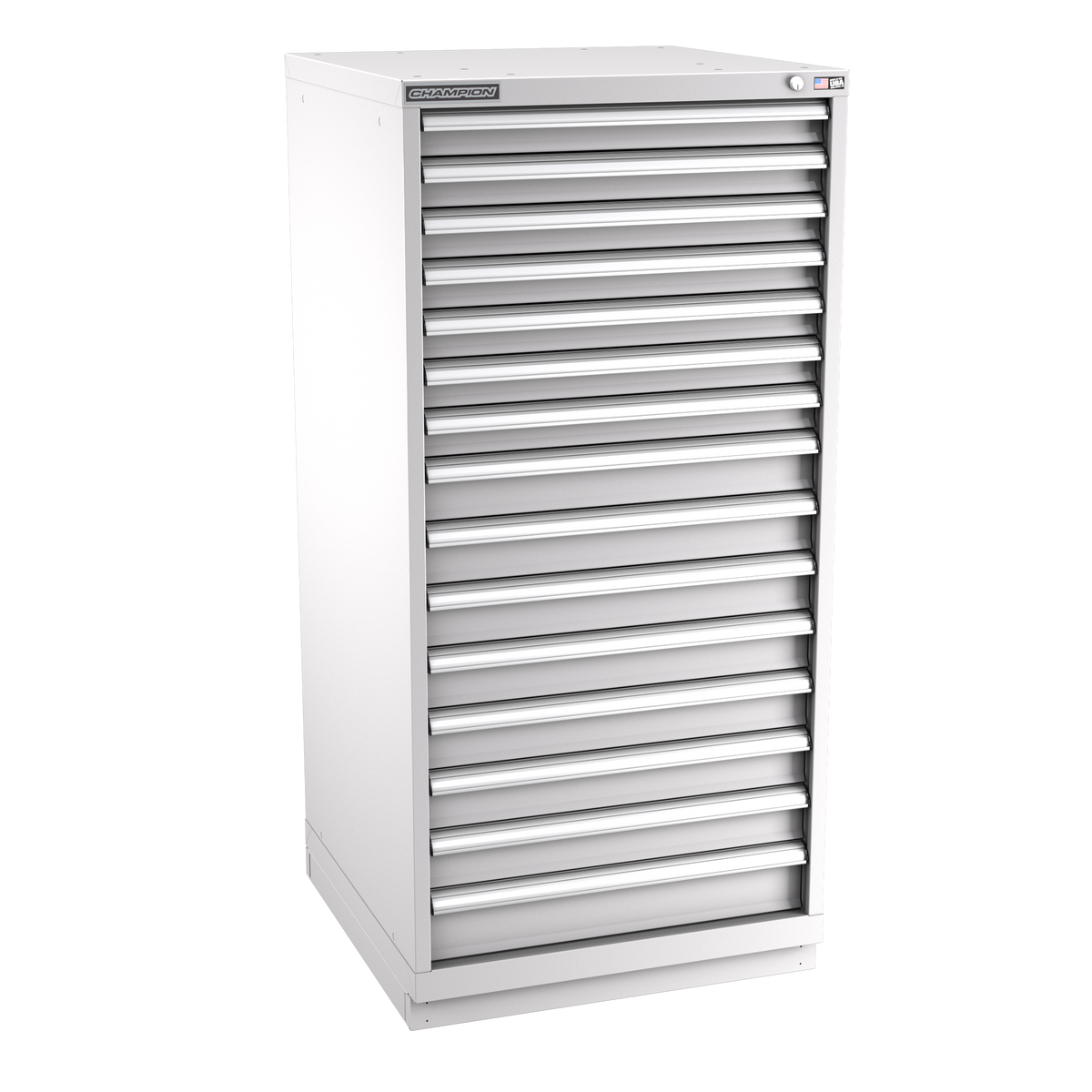 15-Drawer Modular Cabinet SWS1501 | 28-1/4"W x 59-1/2"H x 28-1/2"D light grey