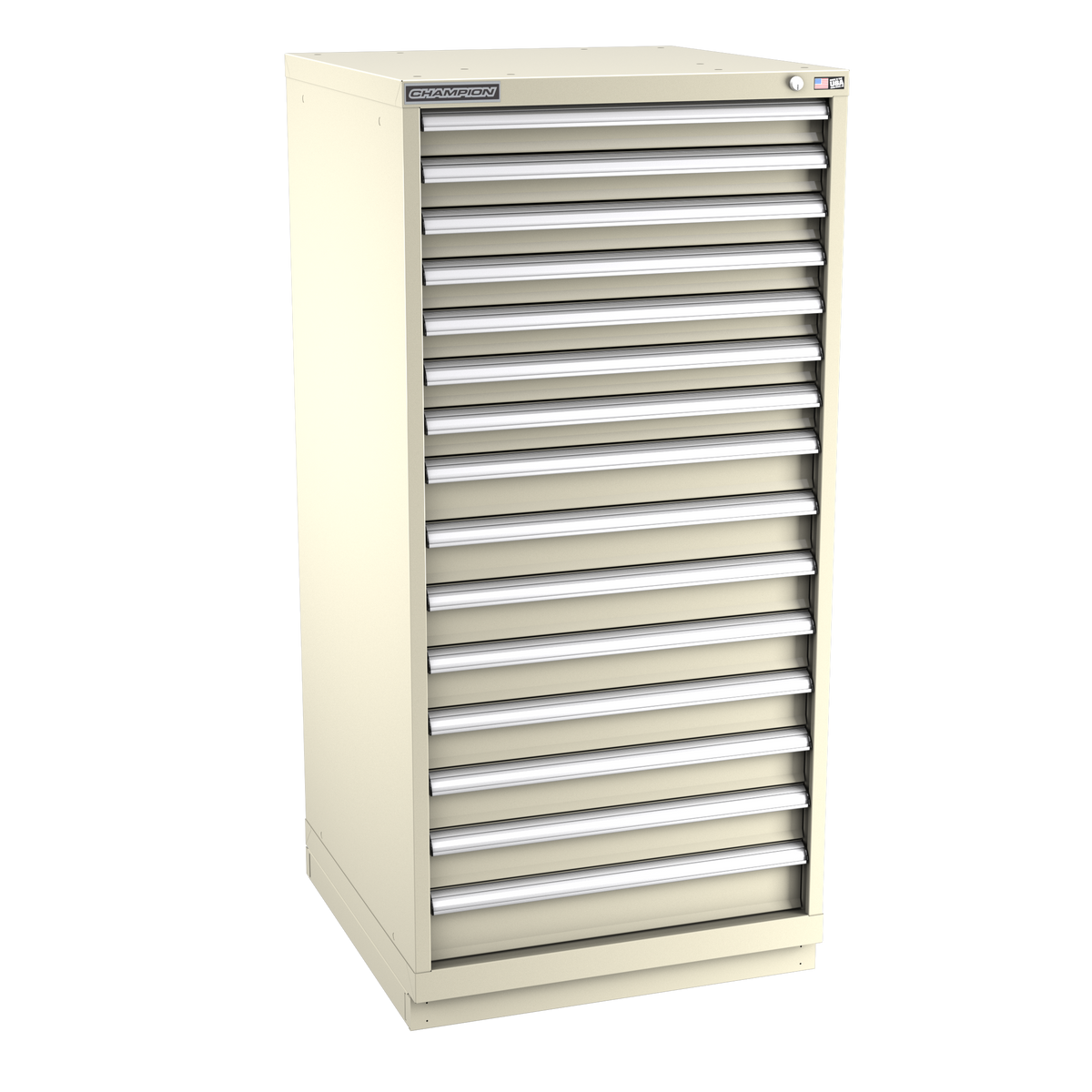 15-Drawer Modular Cabinet SWS1501 | 28-1/4"W x 59-1/2"H x 28-1/2"D sand