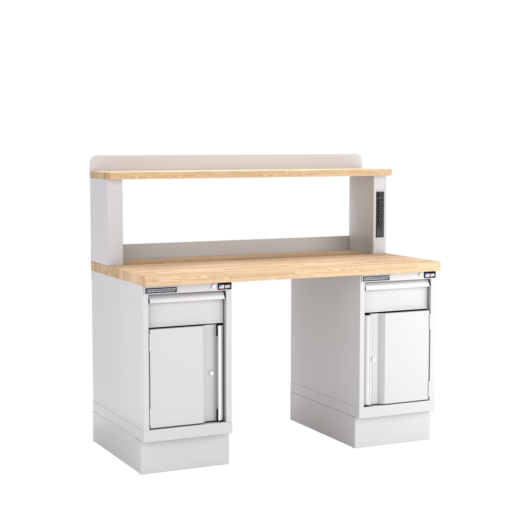 Two Preconfigured Cabinets Workbench,12
