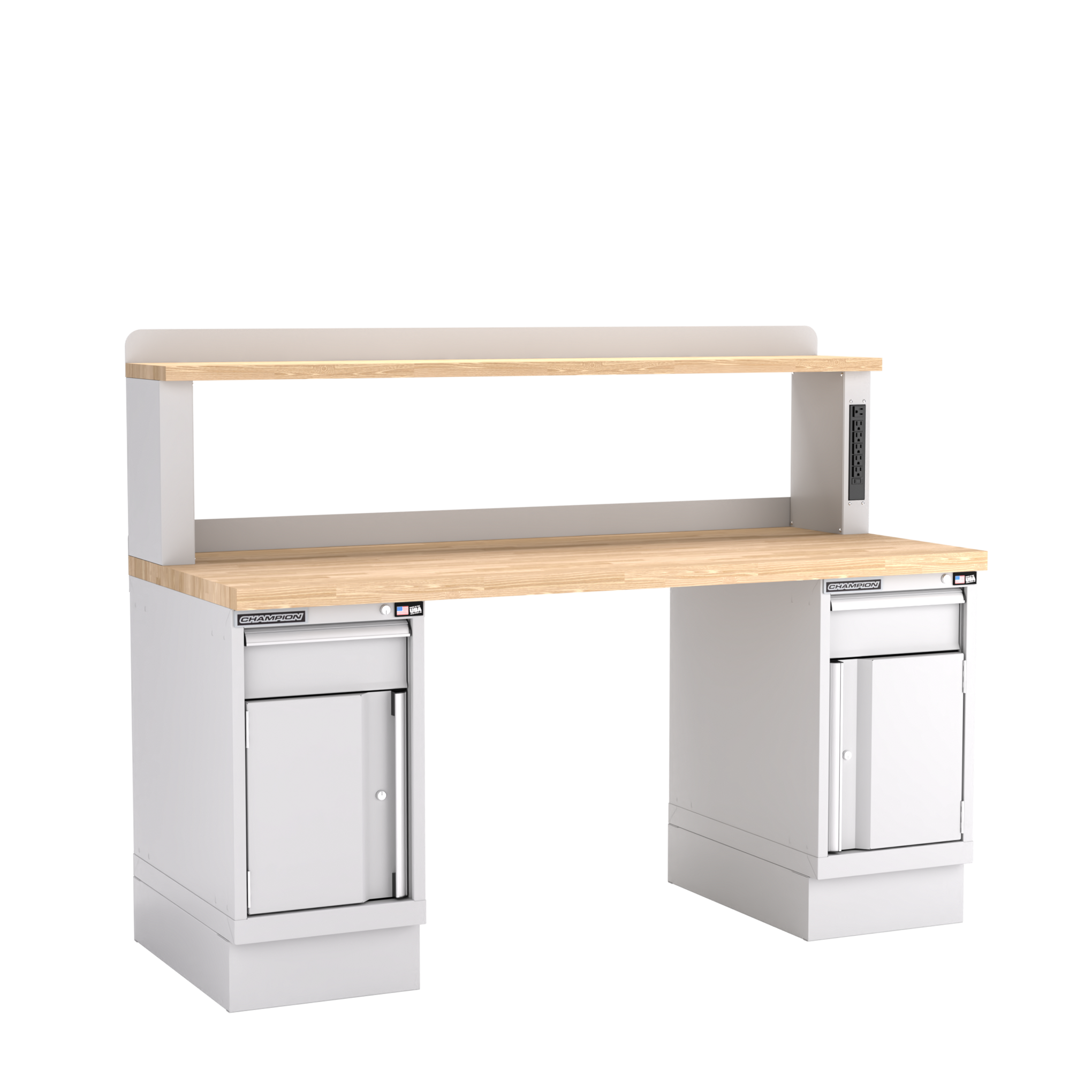 Two Preconfigured Cabinets Workbench,12