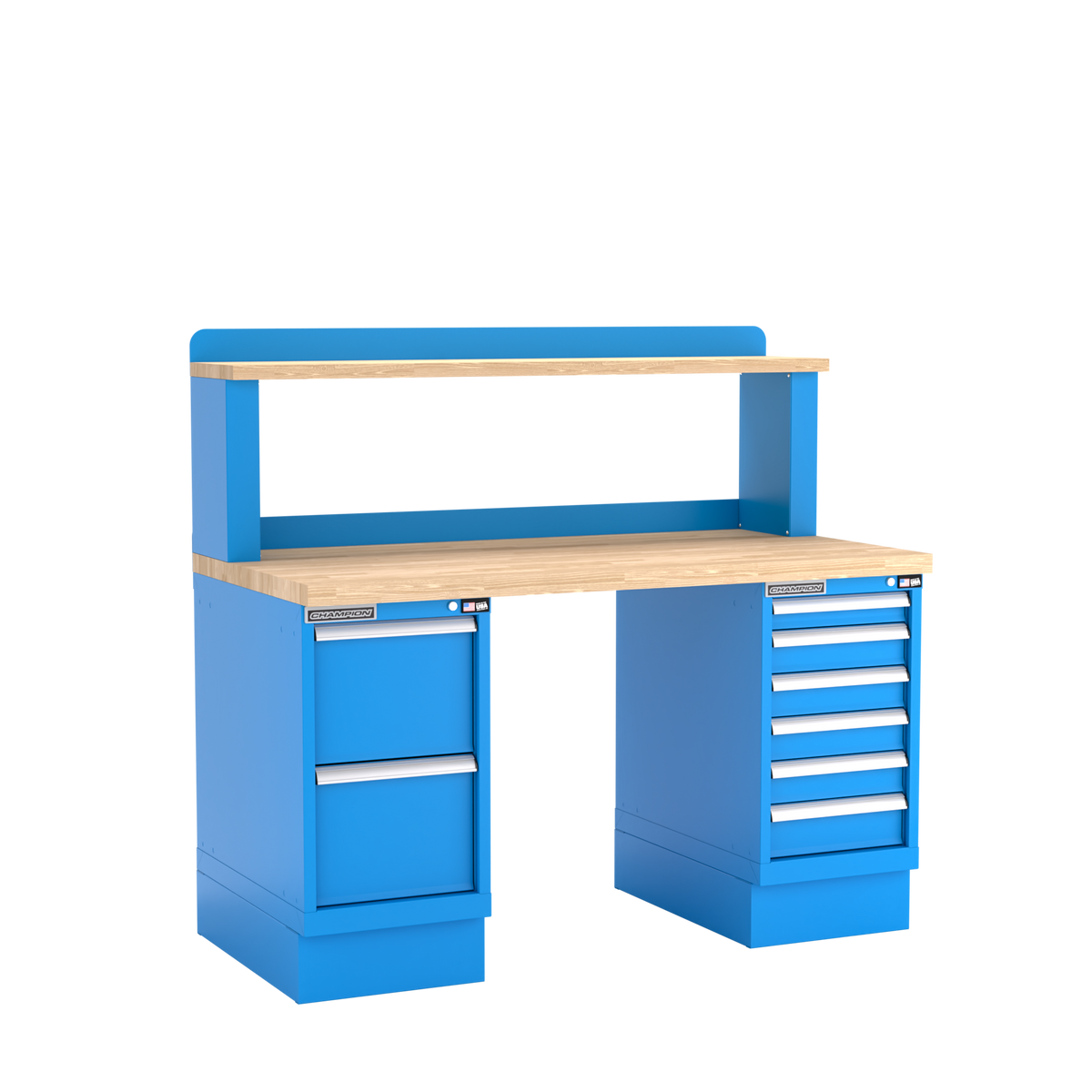 Service Riser Workbench Two Preconfigured Cabinets Workbench, 12